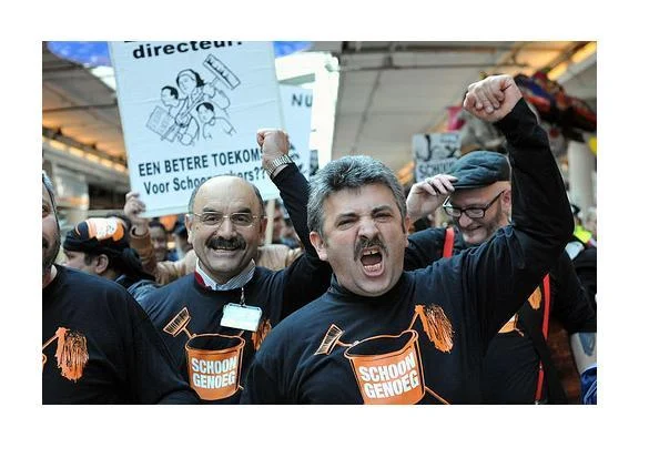 Schoonmakers in actie voor meer respect en betere CAO