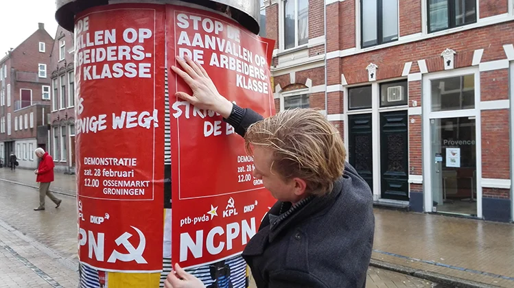 Demonstratie in Groningen: ‘Strijd is de enige weg!’