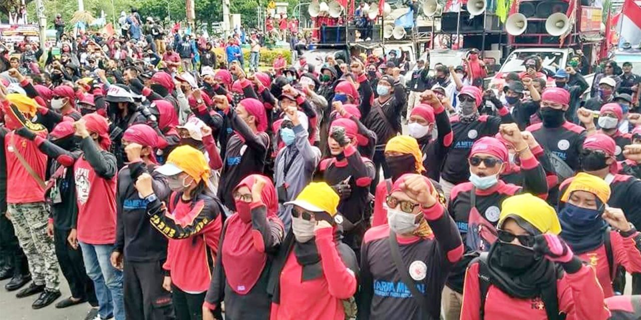 De demonstraties in Indonesië tegen de Omnibus Law