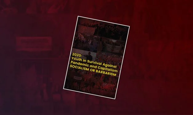 Brochure communistische jongerenorganisaties over de strijd van jongeren tijdens de pandemie