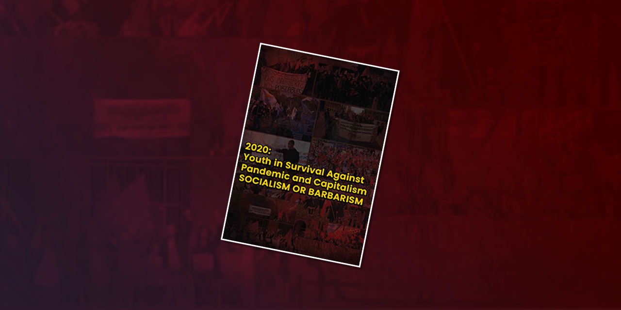 Brochure communistische jongerenorganisaties over de strijd van jongeren tijdens de pandemie