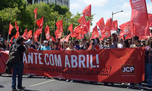 Begroeting CJB voor 12e Congres Portugese Communistische Jeugd (JCP)