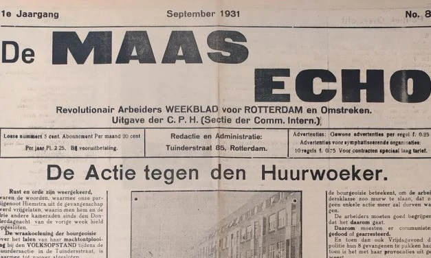 De Rotterdamse huurstakingen van de Jaren ‘30