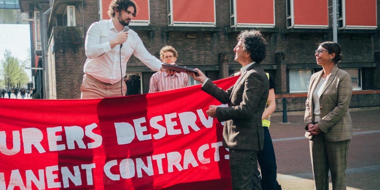 Junior docenten op de UvA organiseren zich voor vaste contracten