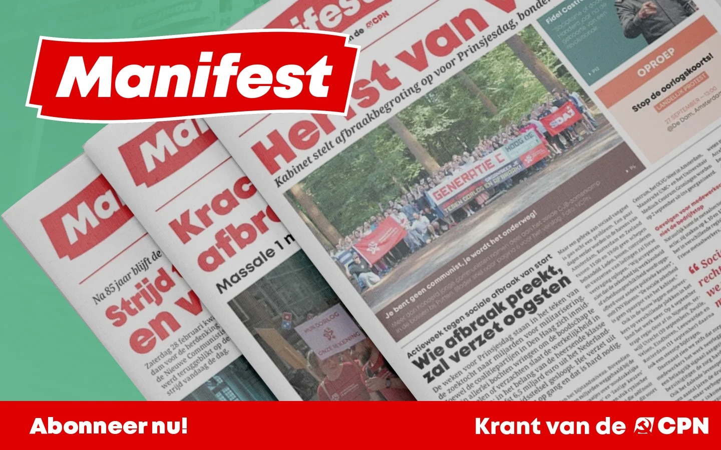 Lees Manifest - Krant van de CPN